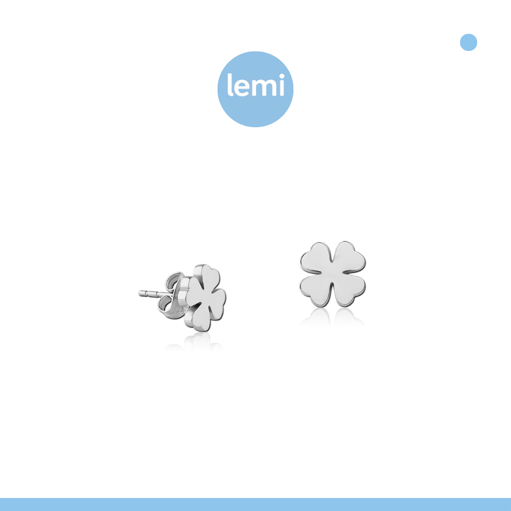 Lemi ต่างหูเพื่อผิวแพ้ง่าย Clover Surgical Steel
