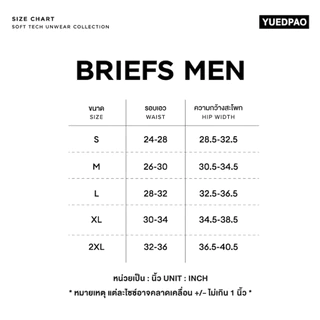 Yuedpao Soft Tech Unwear Men’s Briefs กางเกงในชาย ผ้า Modal Cotton นุ่มเบา ระบายอากาศ กางเกงในยืดเปล่า