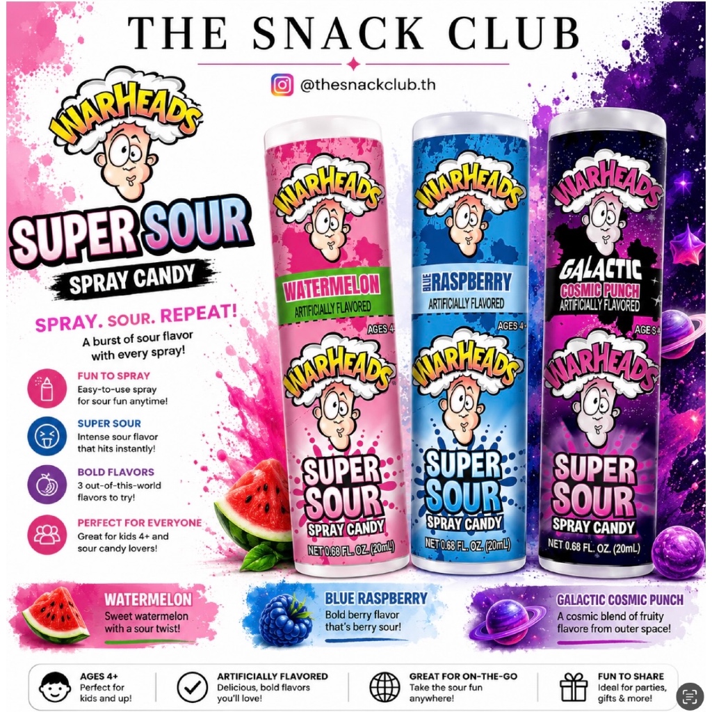 Warheads        ขนม usa