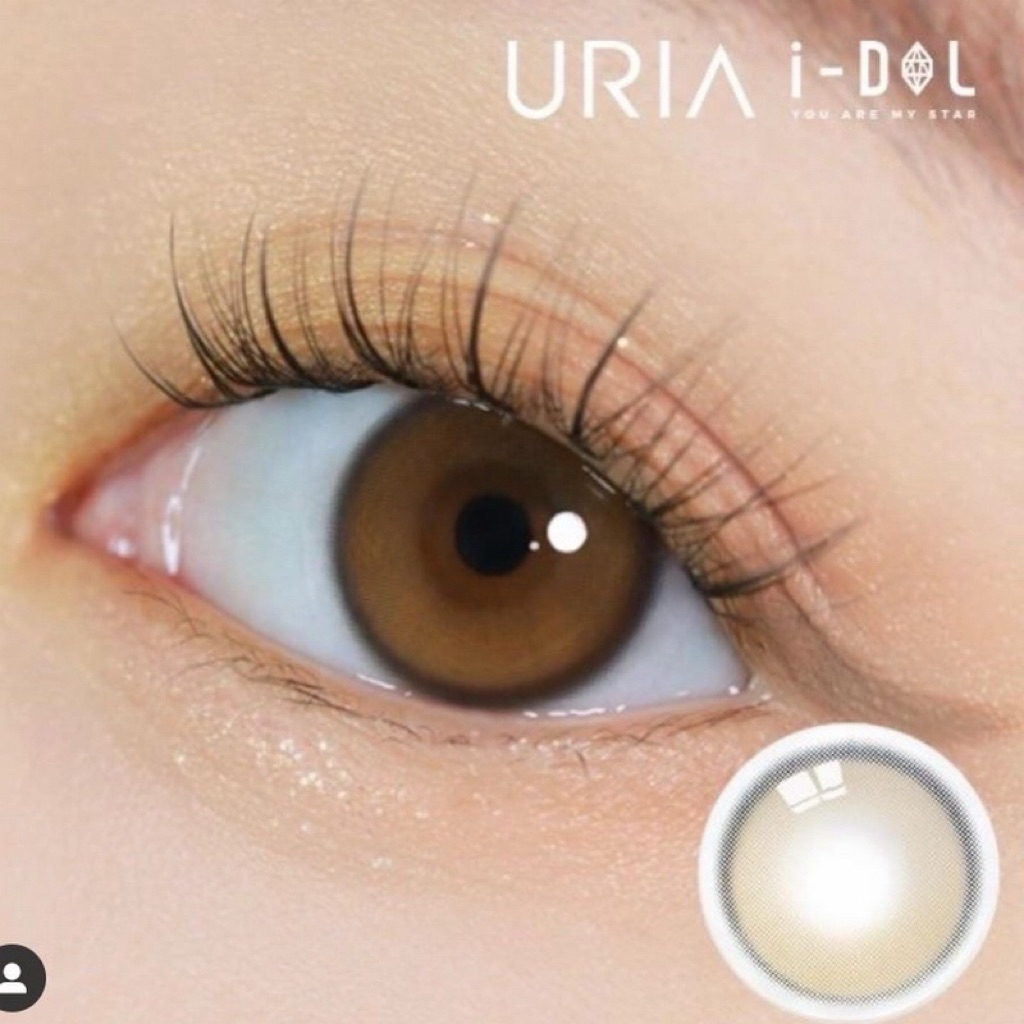 IDOLLENS รุ่น YURIAL รายวัน 🌟คอนแทคเลนส์เกาหลี สีน้ำตาล ไม่มีค่าสายตา (แบ่งขายเป็นคู่)