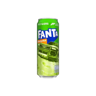 [ส่งในกทม. ปริมณฑลและชลบุรี] แฟนต้า น้ำอัดลม น้ำเขียว 325 มล. 24 กระป๋อง Fanta (Green) 325 ml Pack 24