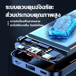 รับประกัน 1 ปี ramax Powerbank ชาร์จเร็ว PD20W 30000mAh มีสายชาร์จในตัว พาวเวอร์แบงค์