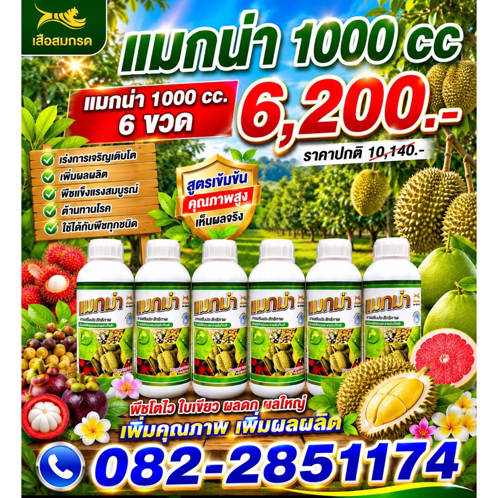 แมกม่า 1 ลิตร 6 ขวด(ครึ่งลัง)