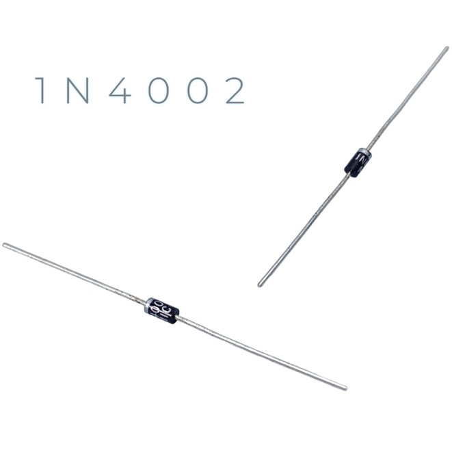 1N4002 Rectifier Diode DO-41 100V 1A Standard Silicon Diode MIC Group | ไดโอดเรกติไฟเออร์ สำหรับวงจรไฟ DC (10–20 ชิ้น)