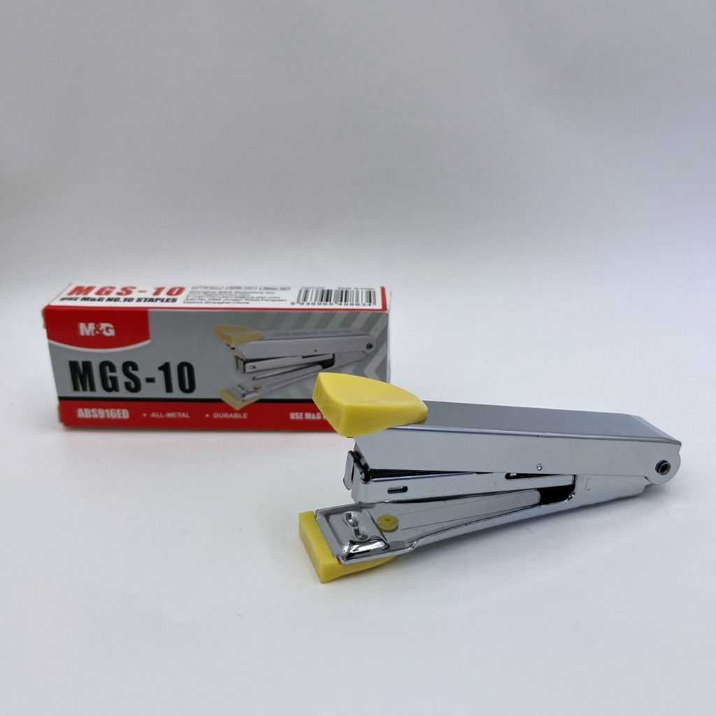 (1 ตัว) แม็ก เย็บกระดาษ เครื่องเย็บ เบอร์ 10 คละสี M&G MGS-10 ABS916ED