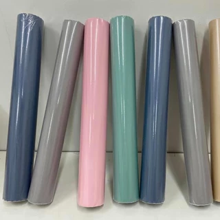 (ส่งทันที) Wall Kip วอลเปเปอร์ รวมสีพื้น ติดผนัง สติ๊กเกอร์ มีกาวในตัว ติดง่าย