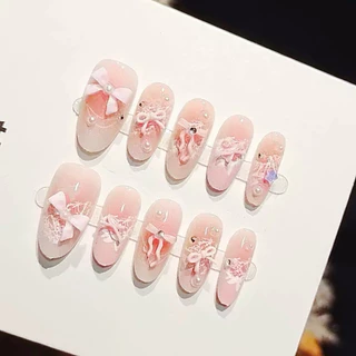 เล็บปลอมสำเร็จรูป พรีเมี่ยม พร้อมส่ง ร้านไทย ฟรีกาวตะไบทุกชุด