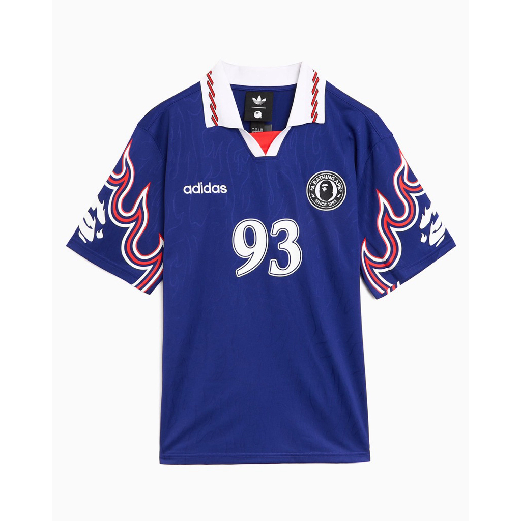 BAPE X ADIDAS SSL FLAME JERSEY Size.L มือ2 (พร้อมส่ง) 💯