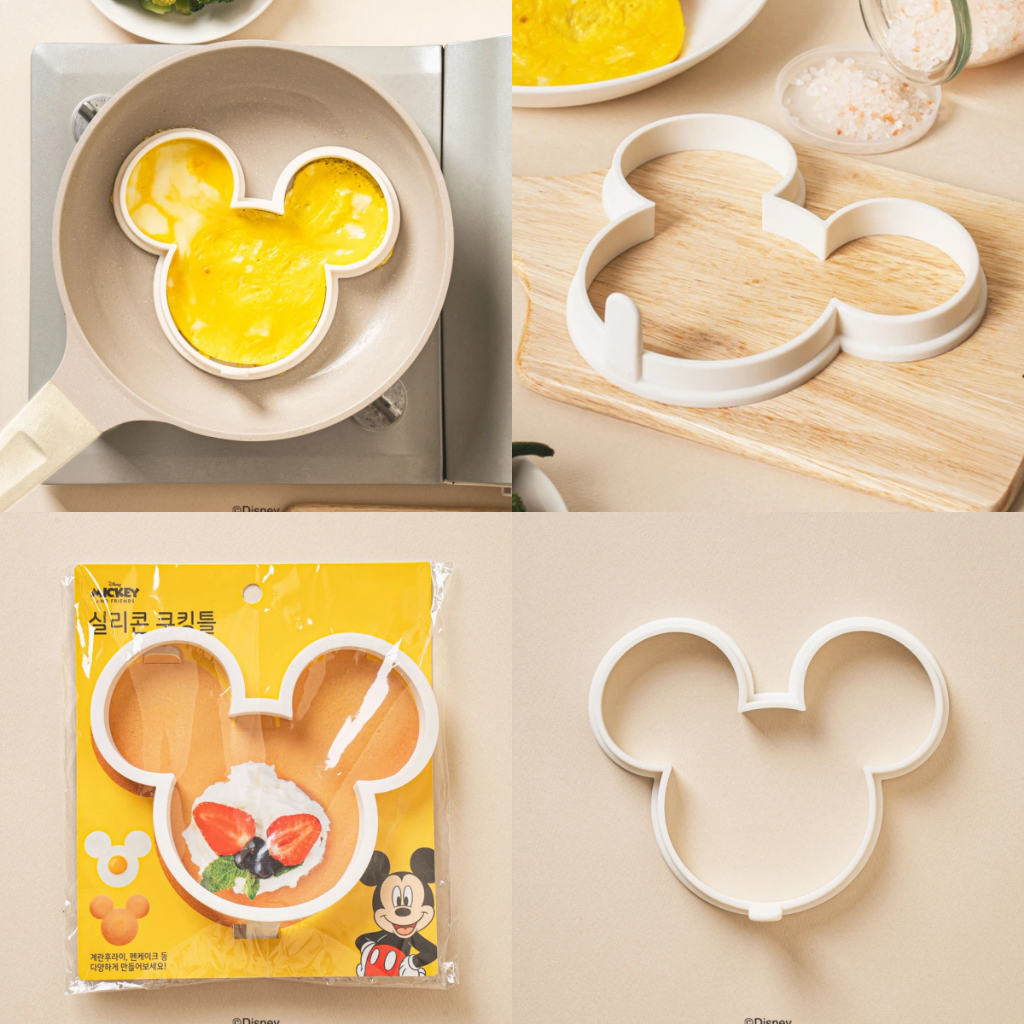 พร้อมส่ง 🍳 พิมพ์ทอดไข่ ซิลิโคน Mickey Minnie Disney แม่พิมพ์ทอดไข่ ทำแพนเค้ก จากเกาหลี