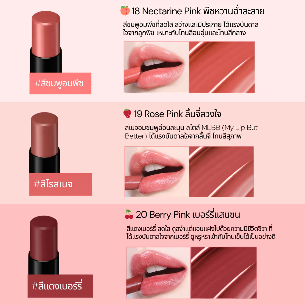 KATE ลิปสติกสีสดชัด ทนเหลือร้าย LIP MONSTER 3g. thumbnail 7