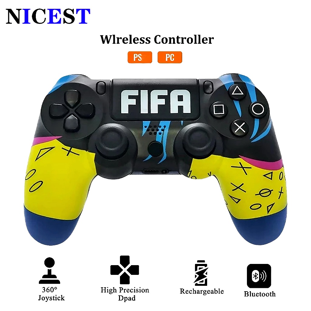 NICEST จอยเกมส์ จอยสติ๊กเกมบลูทูธไร้สาย For  Android iOS PC GEN2 USB แล็ปท็อป Slim Pro
