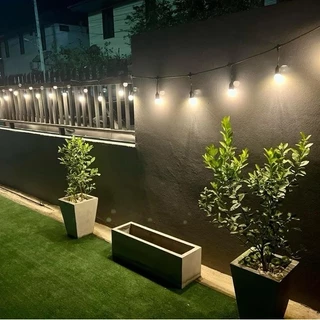 E27 ไฟราวสําเร็จรูป 5-20มตรLED 3W สายไฟห้อยระย้า 220V สายระย้า กันน้ำ ทนแดด กันฝน นไฟปีใหม่ สายไฟระย้าพร้อมขั้วสำเร็จ