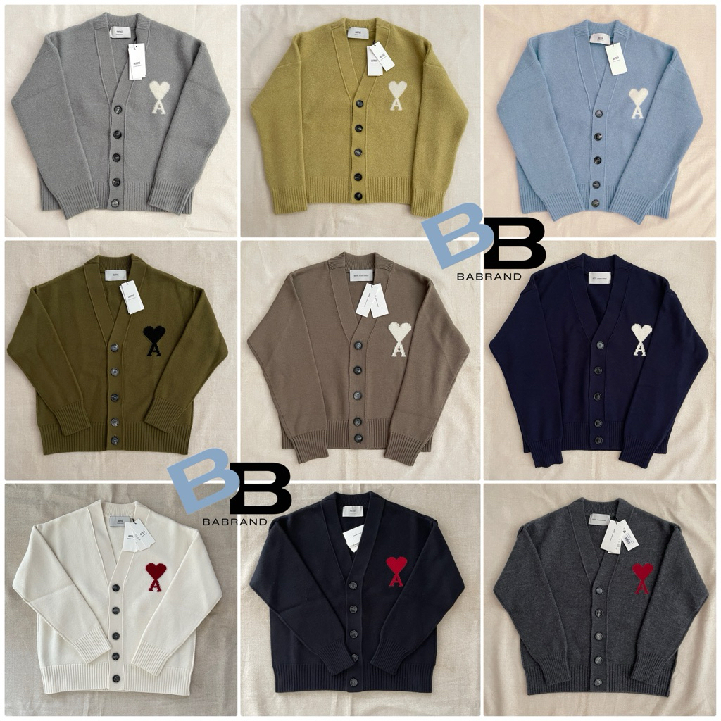 🔥พร้อมส่ง🔥New Ami Paris cardigan/sweater/hoodie แท้100% ราคาดีมาก