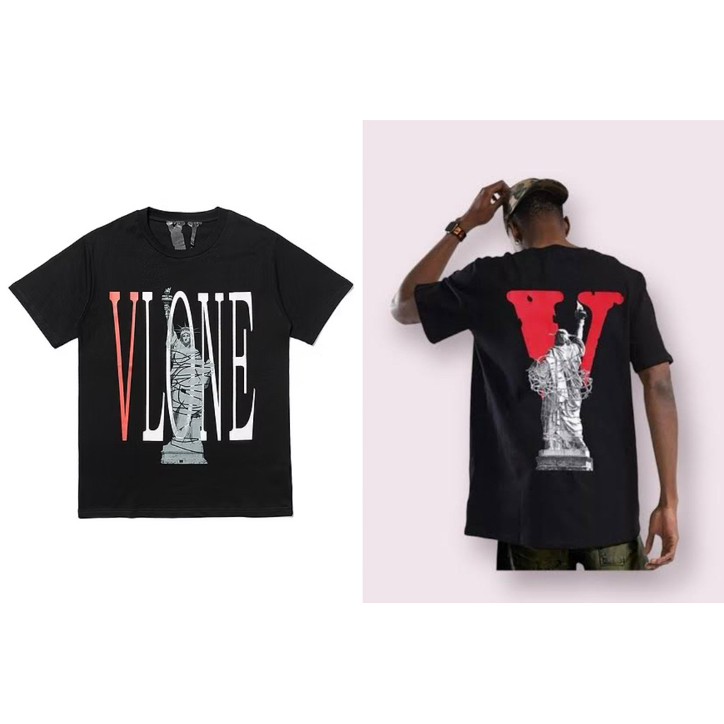 [พร้อมส่ง / มือ 1] เสื้อยืด VLONE Statue of Liberty T-Shirt ลายเทพีเสรีภาพ งานตัวแพง มีป้ายห้อย ไซส์