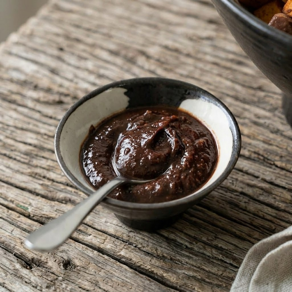 Contrast Sauce Cup – ถ้วยซอสทรงราเมง 3x2 นิ้ว 50 ml. ดีไซน์มีเอกลักษณ์ สีดำด้าน ปัดพู่กันสีขาว ให้ลุคคอนทราสต์ ดูแพง