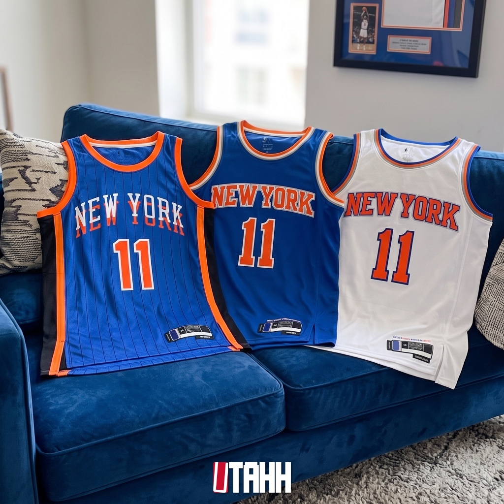 Jalen Brunson [Knicks] เสื้อบาสเกตบอล  Basketball Jersey แบบอัดร้อน HOT PRESS  241