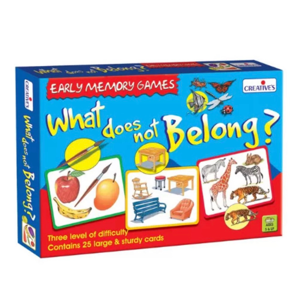 Creative’s What Does Not Belong? อะไรไม่เข้าพวก เกมฝึกสมองและทักษะการสังเกต เด็ก 5+ คิดวิเคราะห์ ความจำ เสริมพัฒนาการ