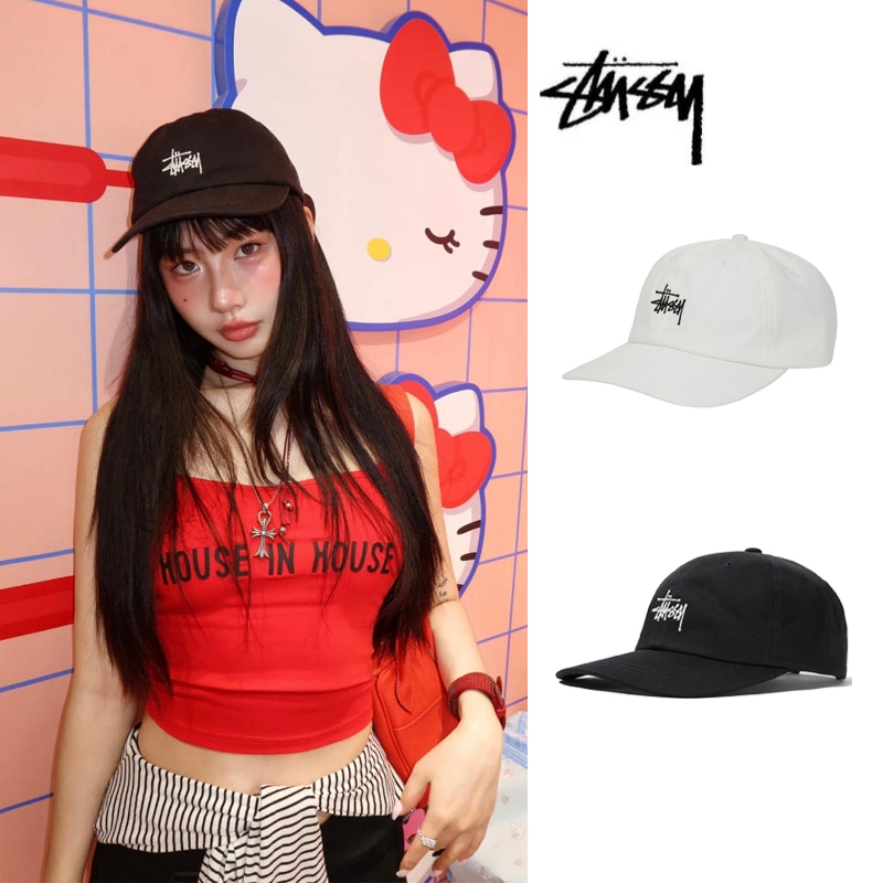 หมวก Stussy BASIC LOGO CAPพร้อมส่ง พร้อมป้ายและหมวก แท้ 100%