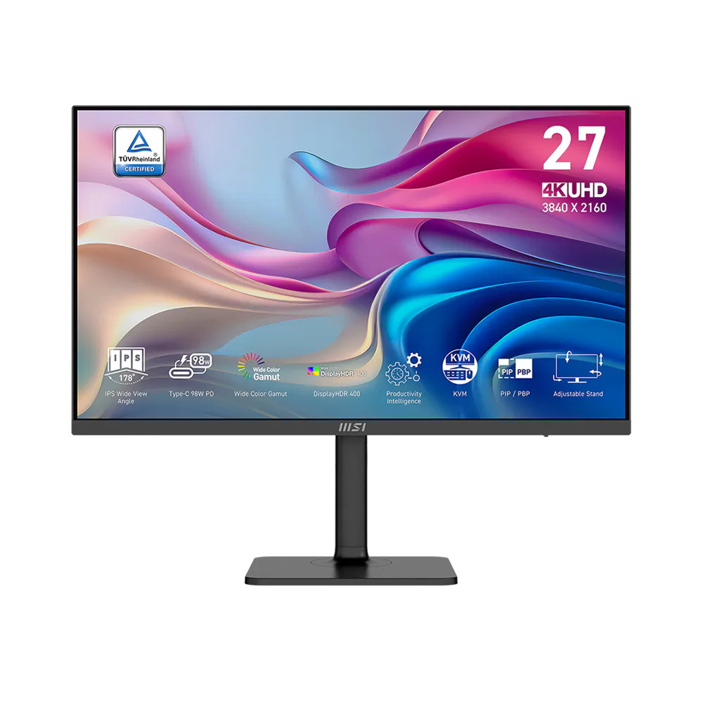 MONITOR (จอมอนิเตอร์) MSI Modern MD272UPHG 27" 4K 3840x2160 (UHD) IPS