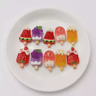 J064A ไอศกรีมแท่งแสนสดชื่นของเล่นจิ๋วดีไอวาย 10 ชิ้น