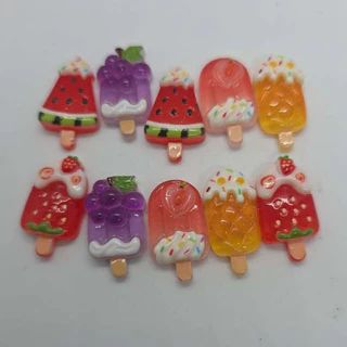 J064A ไอศกรีมแท่งแสนสดชื่นของเล่นจิ๋วดีไอวาย 10 ชิ้น