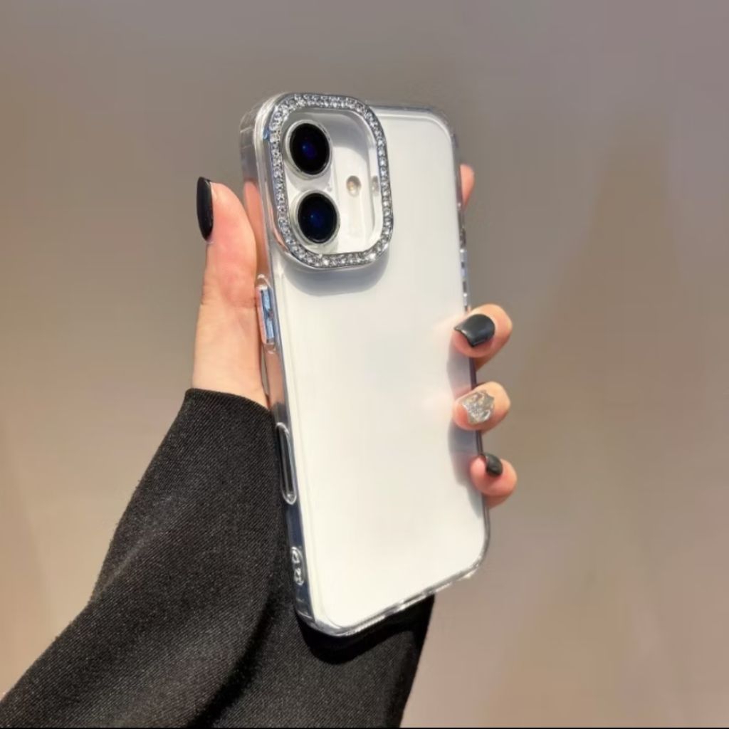 เคสมือถือ สำหรับSamsung A57 A56 A55 A37 A17 A36 A13 A23 A32 A26 A07 A06  เคสใสกล้องเพชร ปุ่มเงินงานน