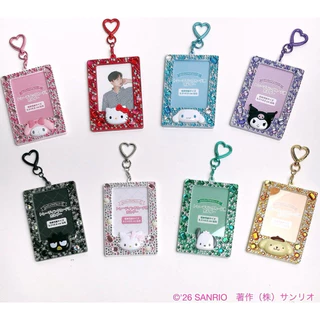 พร้อมส่ง คอลใหม่ Framecard sanrio พวงกุญแจเฟรมการ์ดกากเพชร ซานริโอ้ Trading card holder Enjoy Idol ของแท้จากSanrio Japan