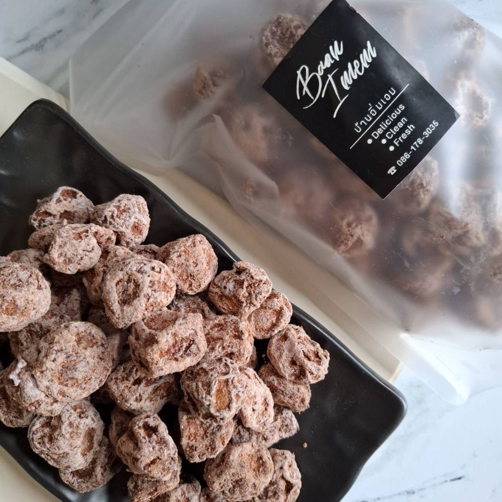 บ๊วยพุทรา บ้านอิ่มเอม รสชาติเค็มๆหวานๆมีเมล็ด ขนาด500,250 และ100 กรัม