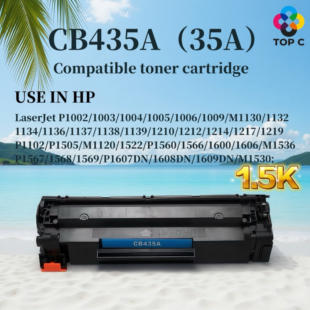 หมึกเทียบเท่า CB435A (35A) /435A/CB435 /435/35/HP35A HP LaserJet P1005/P1006/P1505/P1505n/M1120