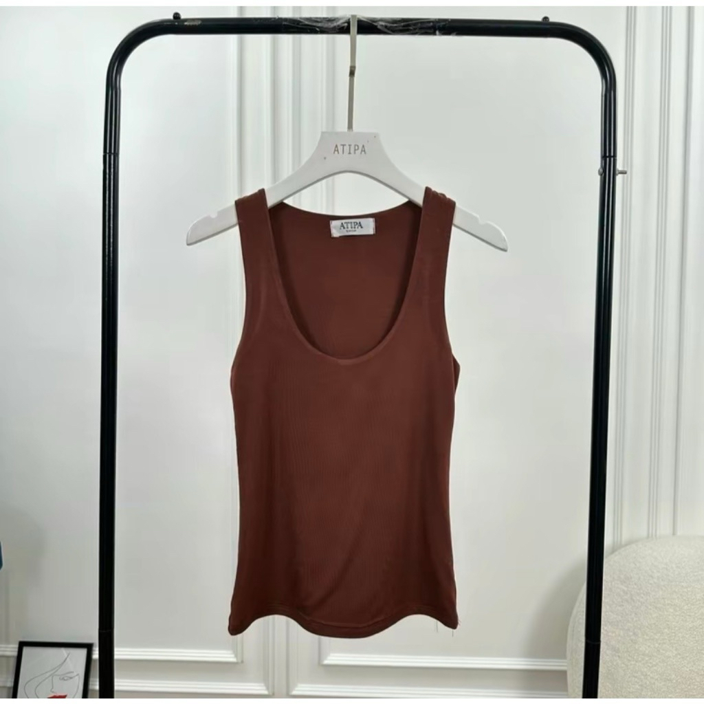 Atipashop - AOSTA TANK TOP เสื้อกล้าม ทรงเบสิค ผ้าเนื้อหนาสองชั้น
