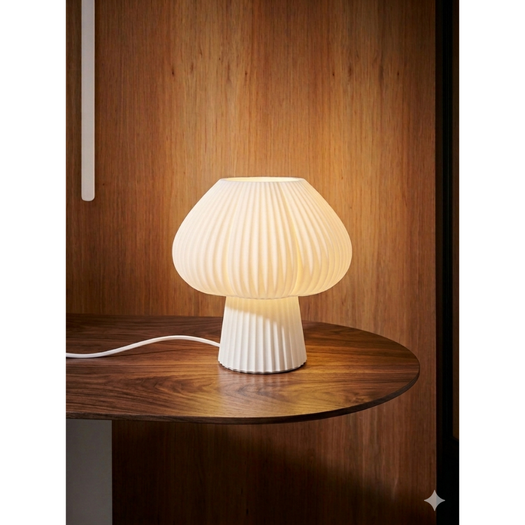 [พร้อมส่ง] โคมไฟกระเทียม Garlic Lamp โคมไฟตั้งโต๊ะ ตกแต่งบ้านสไตล์มินิมอล 3D print วัสดุจากธรรมชาติ