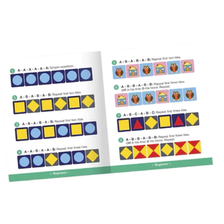 พร้อมส่ง📍eeBoo Pattern Recognition ฝึกการสังเกต อนุกรม การคิดเชิงตรรกะ เด็ก 4 ปีขึ้นไป