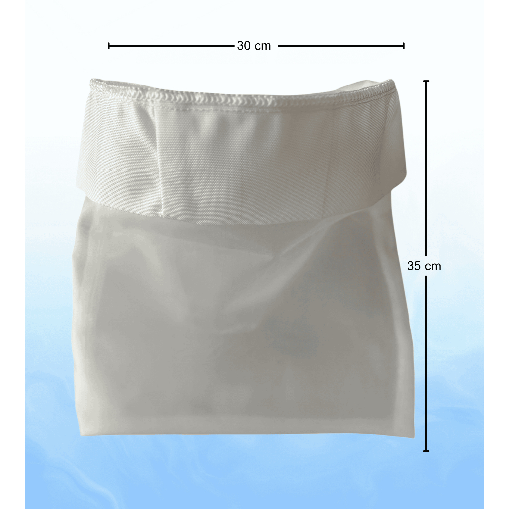 N008 ถุงกรองผ้าไนลอน(ต่อปาก) ขนาด30x35cm. ขนาดกรอง 75/100/130/150/400 ไมครอน -  กรองน้ำผลไม้ชากาแฟน้ำผึ้ง