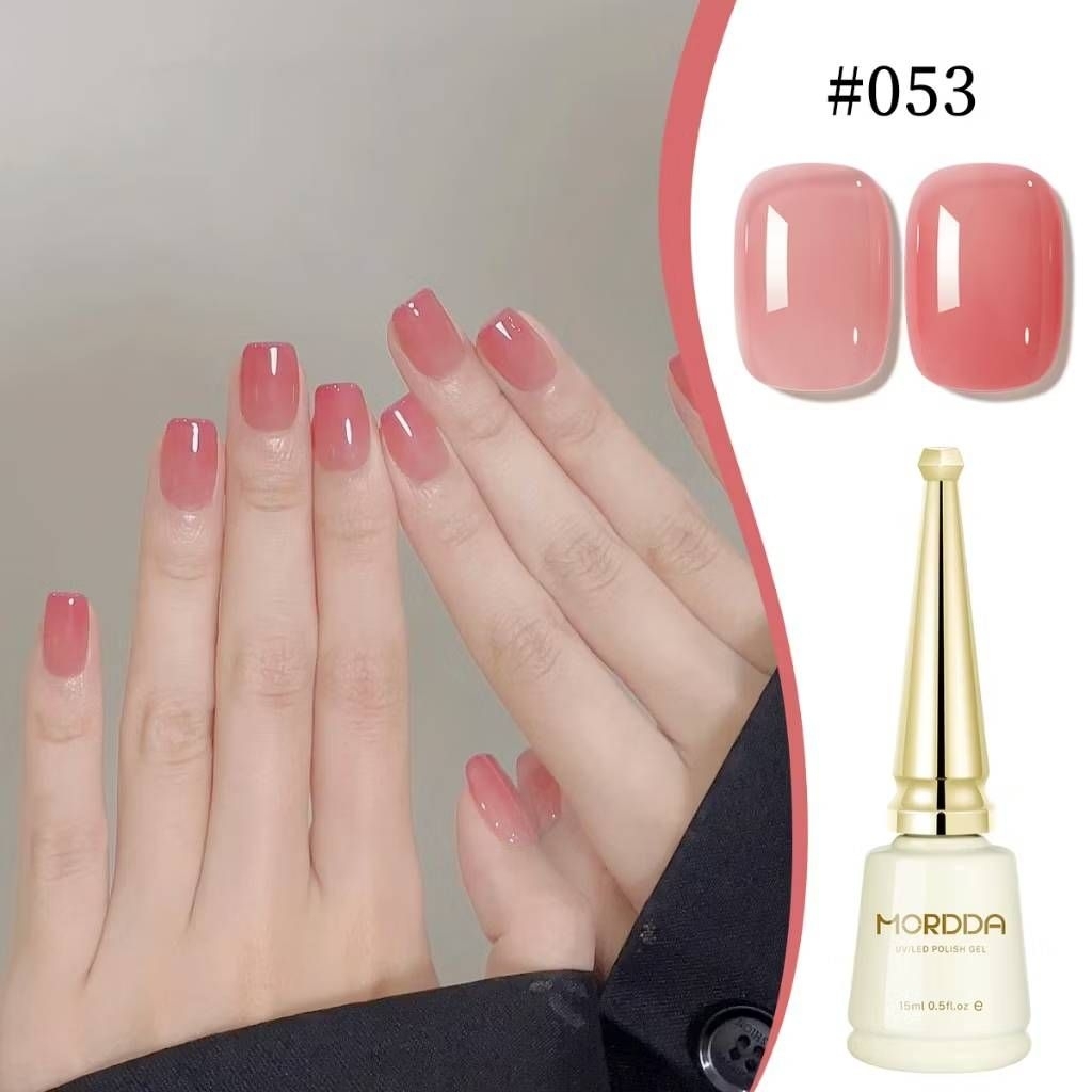 สีทาเล็บเจล โทยสีชมพูสุขภาพดี MODDA สีสวย สุขภาพดี ทาง่าย สินค้าพร้อมส่งในไทย