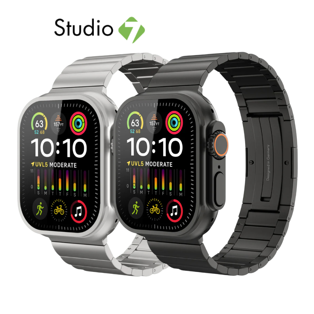 Vonmaehlen สาย Apple Watch Strap (44/45/46/49mm) Link Bracelet Pro Titanium by Studio7