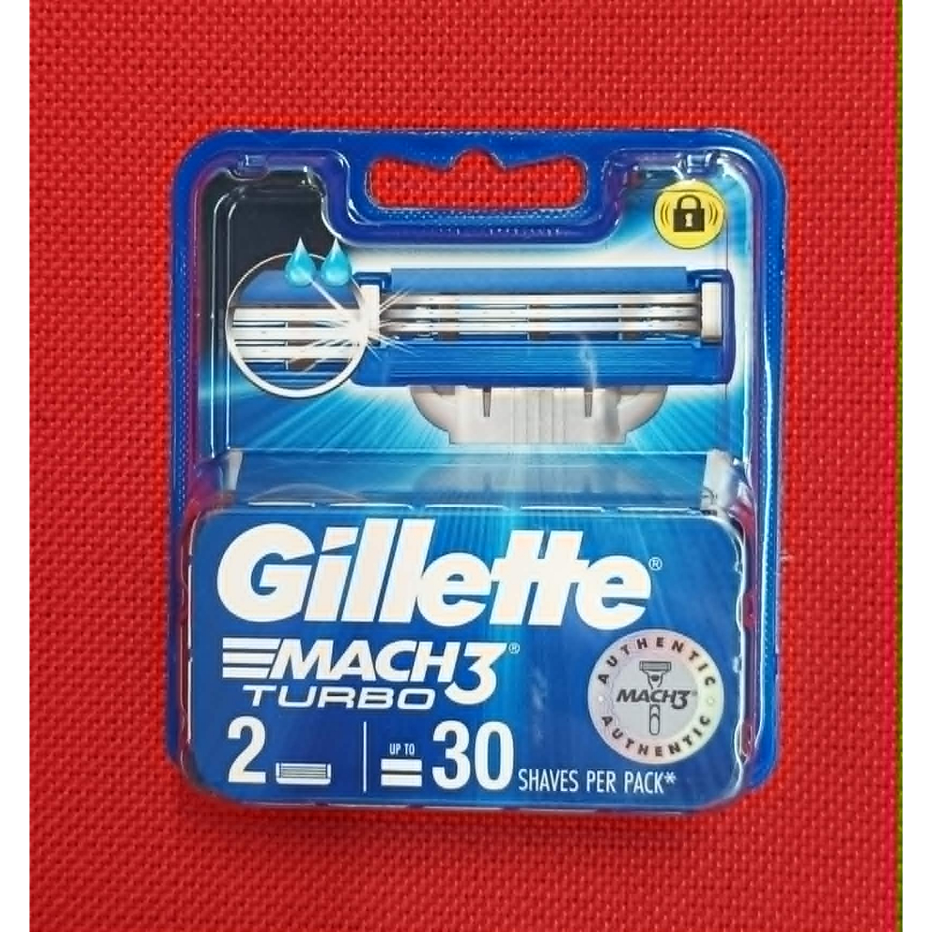 ใบมีดโกน ยิลเลตต์ มัคทรี เทอร์โบ  GILLETTE MACH 3 TURBO (ของแท้ 100%)