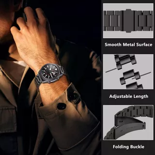 สําหรับ Black Shark GS3/GS3 Ultra Smart Watch Strap สายรัดข้อมือโลหะสแตนเลส Men Band