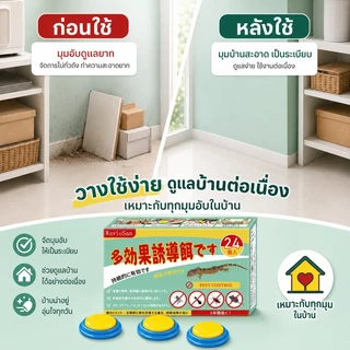 🪳กำจัดตัวและไข่🪳 IC รังยาฆ่าแมลงสาบ 24 ชิ้น/กล่อง ไล่แมลงสาบ กำจัดแมลงสาบยก เห็นผลไว สูตรเข้มข้น ช้งานง่าย