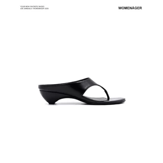 WOMENAGER - Joe sandals สี Black รองเท้าแตะหูคีบ สวมใส่ง่าย