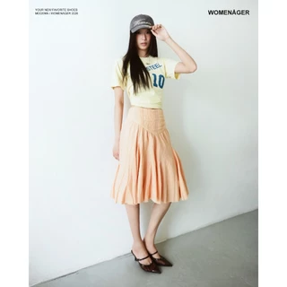 WOMENAGER - Mogenn สี Brown รองเท้าหัวแหลมส้นสูง สวมใส่ง่าย