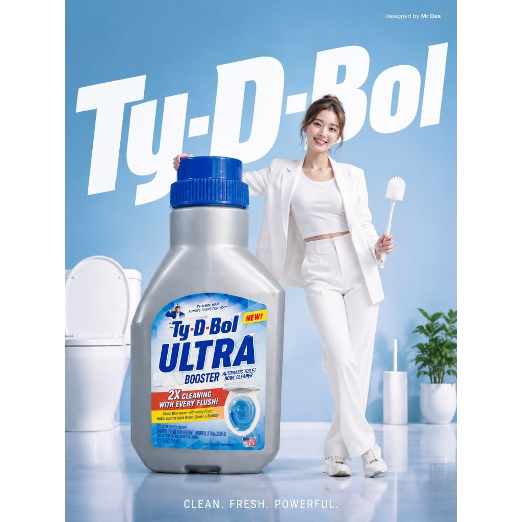 ผลิตภัณฑ์ทำความสะอาดสุขภัณฑ์ Ty D Bol (2ขวด) Made in USA