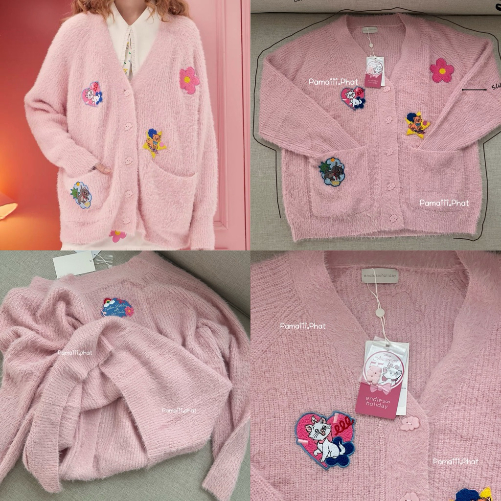 🎀Endless Holiday Cloudy Knit Cardigan Happy Holiday 🌟NEW🌟 🌸พร้อมส่ง🌸 🎀มีหลักฐานคำสั่งซื้อจากแบรนด์🎀
