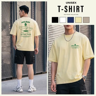 เสื้อยืดผ้าคอตตอน M-4XL พิมพ์ลาย " ฮอลิเดย์ " พร้อมส่ง