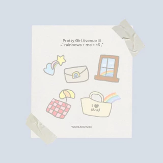 Pretty Girl Avenue Stickers ⏦ﾟ♡︎ WOKEANDWISE
