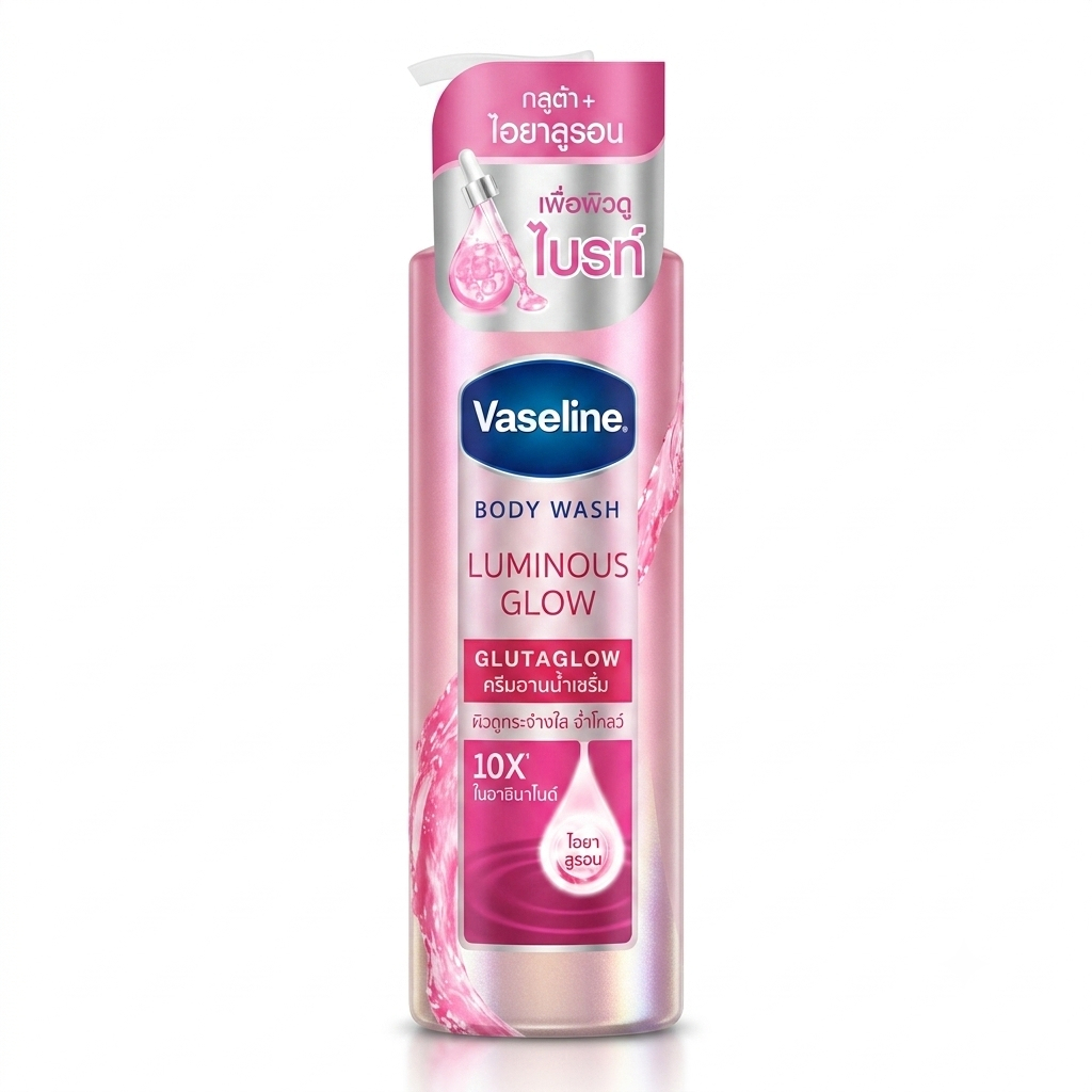 Vaseline วาสลีน ครีมอาบน้ำ ลูมินัส โกลว์ 425 มล