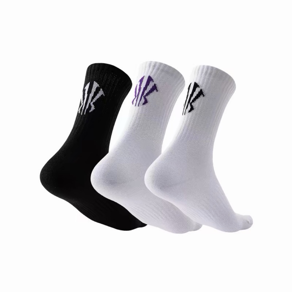 Anta x Kyrie ถุงเท้าบาส Performance Socks (Packs 3)