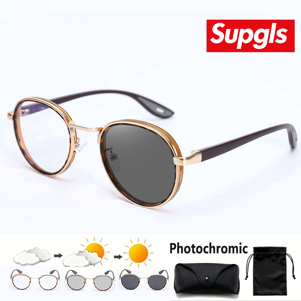 แว่นกันแดดเปลี่ยนสีเลนส์พรีเมียม ยี่ห้อ Supgls สำหรับผู้ชาย ป้องกันแสงสีน้ำเงิน เหมาะขับรถ ตกปลา เดินป่า อ่านหนังสือ ทำง