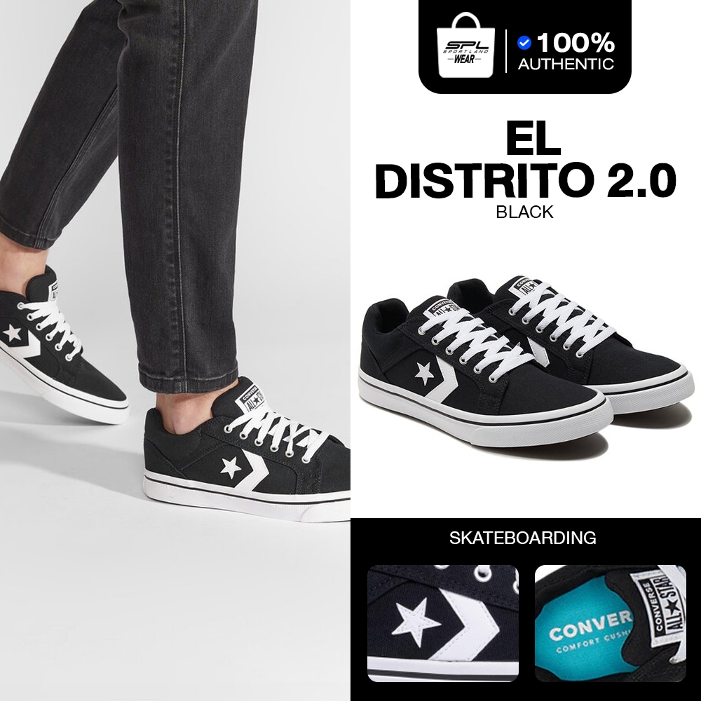 Converse Collection คอนเวิร์ส รองเท้าผ้าใบ UX El Distrito 2.0 OX รุ่น 167008CU0BK / 167009CF1NAXX / 167007CU0WW (2000)