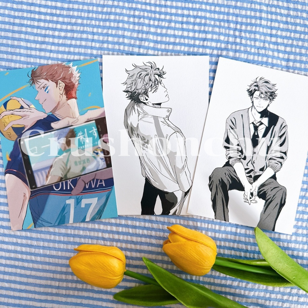 (✅พร้อมส่ง) Postcard Oikawa Tooru : Haikyuu! (3ใบ)