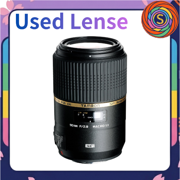 【Secondhand】Tamron SP 90mm F2.8 Di MACRO 1:1 USD F004 Prime Macro Lens Sony A-Mount Full Frame used 